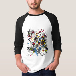 Wassily Kandinsky 3/4 Sleeve Men's Raglan T - Shir T-Shirt