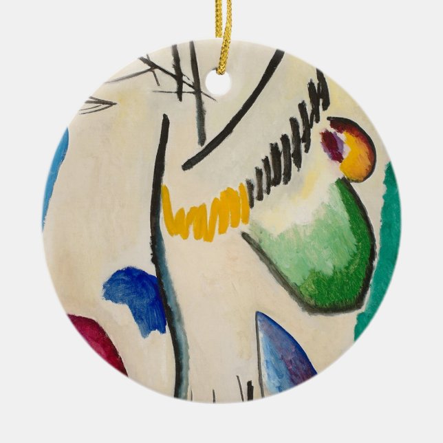 Wassily Kandinsky Abstrakt Artwork Keramik Ornament (Vorne)