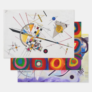 Wassily Kandinsky, Abstrakt Geschenkpapier Set