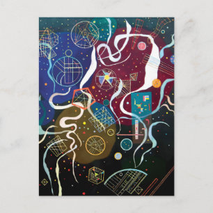 Wassily Kandinsky - Bewegung Eins Abstrakt Kunst Postkarte