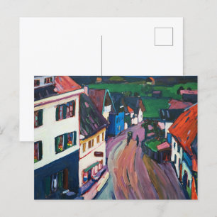 Wassily Kandinsky Das lebendige Stadtbild Classic Postkarte