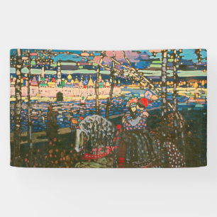 Wassily Kandinsky Das reitende Paar Russische Kuns Banner