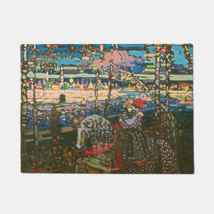 Wassily Kandinsky Das reitende Paar Russische Kuns Fußmatte