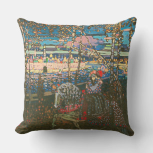 Wassily Kandinsky Das reitende Paar Russische Kuns Kissen