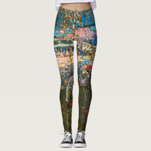 Wassily Kandinsky Das reitende Paar Russische Kuns Leggings