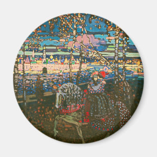 Wassily Kandinsky Das reitende Paar Russische Kuns Magnet