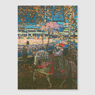 Wassily Kandinsky Das reitende Paar Russische Kuns Magnetkarte