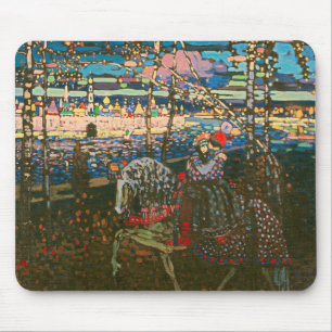 Wassily Kandinsky Das reitende Paar Russische Kuns Mousepad