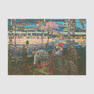 Wassily Kandinsky Das reitende Paar Russische Kuns Seidenpapier