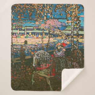 Wassily Kandinsky Das reitende Paar Russische Kuns Sherpadecke
