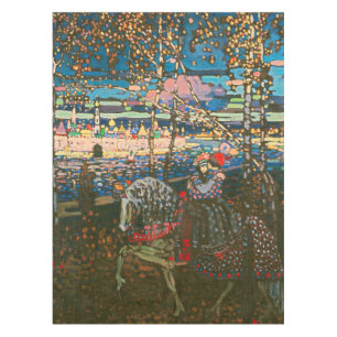 Wassily Kandinsky Das reitende Paar Russische Kuns Tischdecke
