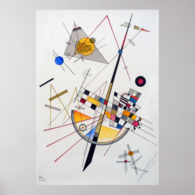 Wassily Kandinsky Delicate Tenice Poster (Vorne)