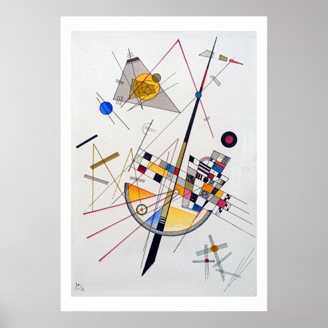 Wassily Kandinsky Delicate Tension Poster (Vorne)
