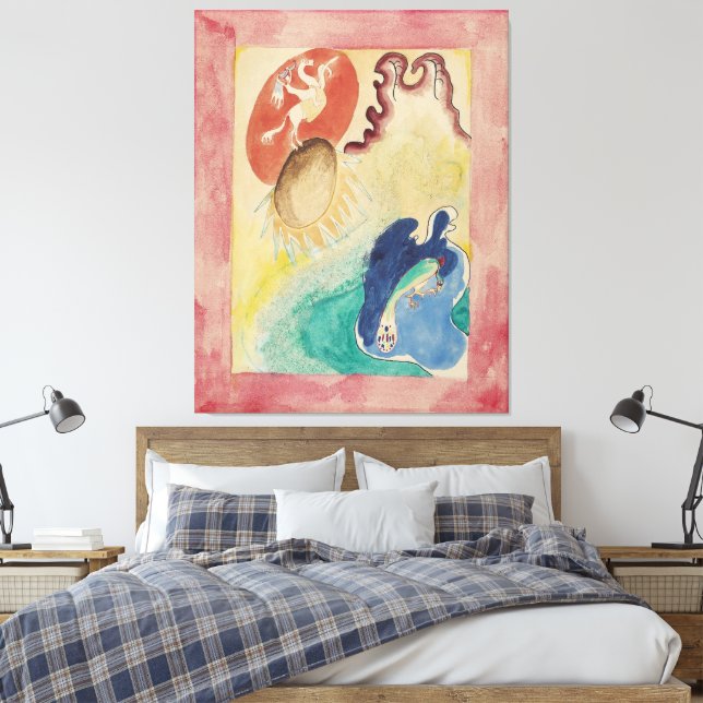 Wassily Kandinsky - Design for the cover of the al Leinwanddruck (Insitu (Schlafzimmer))