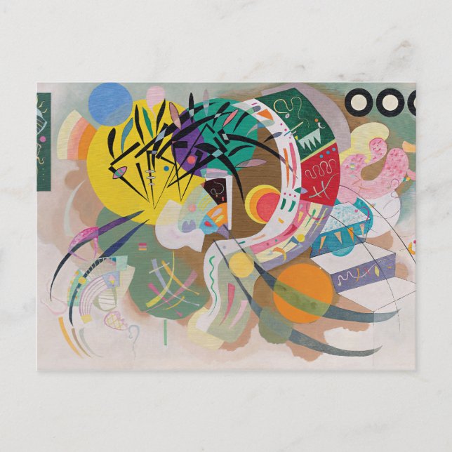 WASSILY KANDINSKY - Dominante Kurve Postkarte (Vorderseite)
