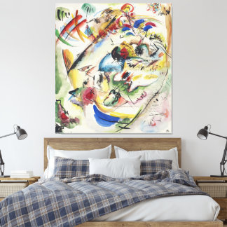 Wassily Kandinsky - Entwurf für 'Bild mit Weiß  Leinwanddruck