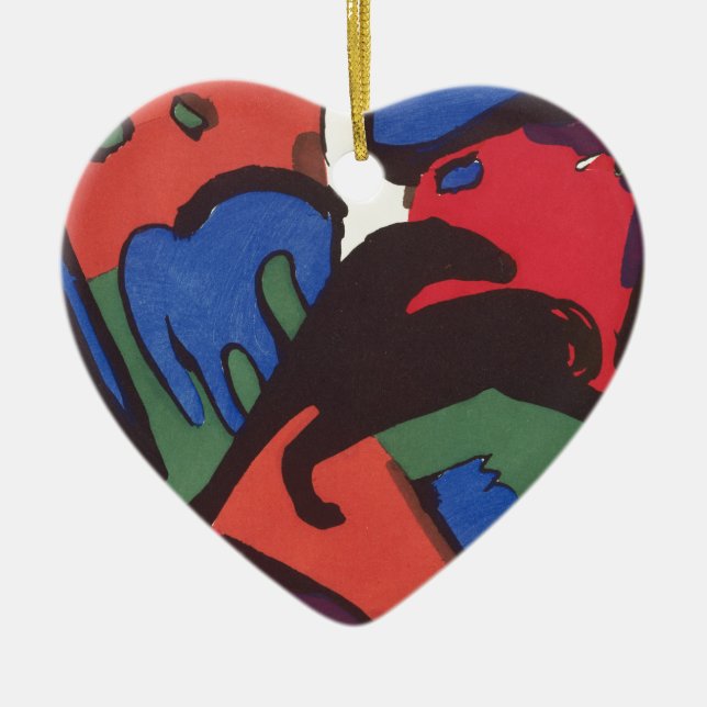 Wassily Kandinsky Franz Marc Blue Rider Painting Keramikornament (Vorne)