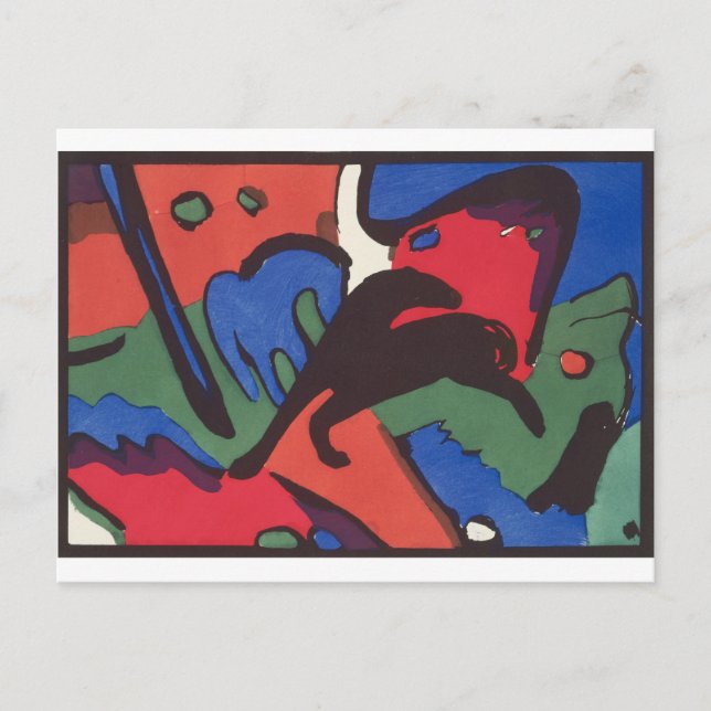 Wassily Kandinsky Franz Marc Blue Rider Painting Postkarte (Vorderseite)