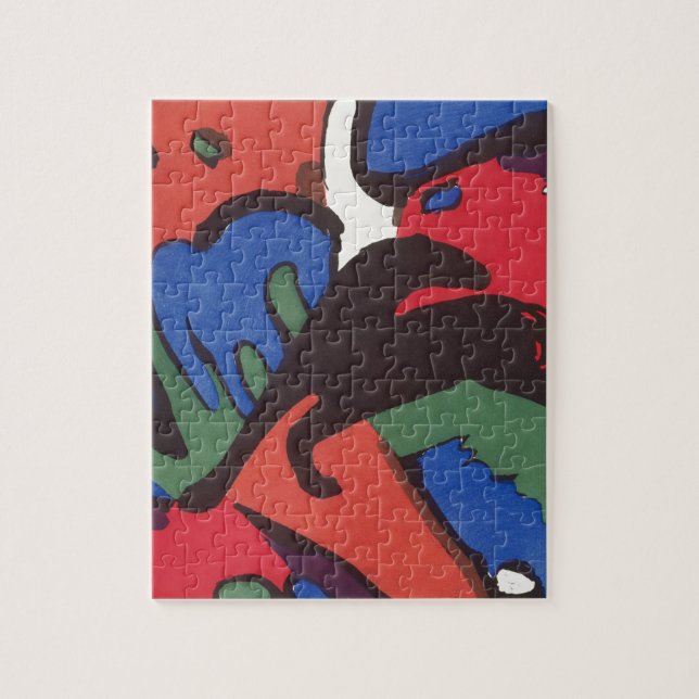 Wassily Kandinsky Franz Marc Blue Rider Painting Puzzle (Vertikal)