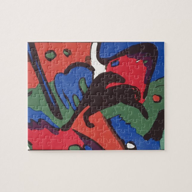 Wassily Kandinsky Franz Marc Blue Rider Painting Puzzle (Horizontal)