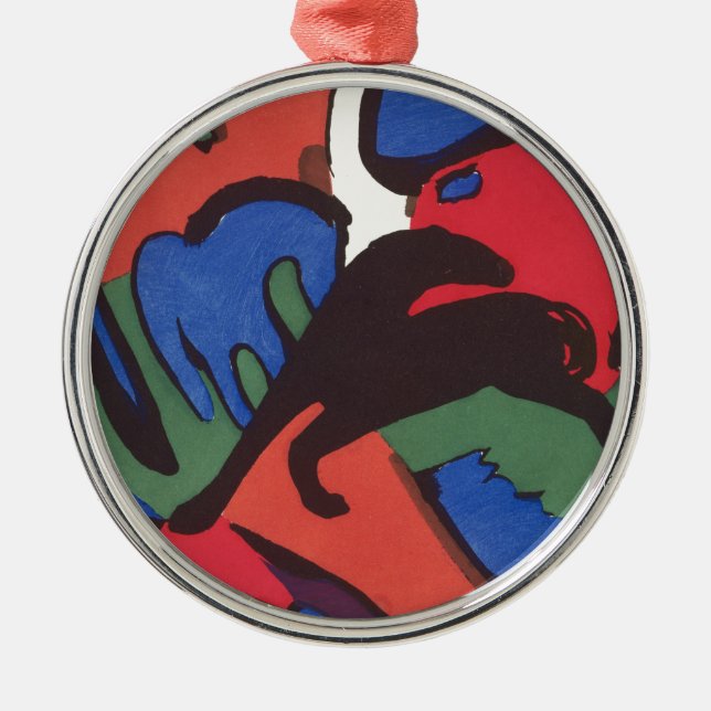 Wassily Kandinsky Franz Marc Blue Rider Painting Silbernes Ornament (Vorne)