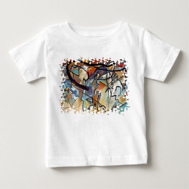 Wassily Kandinsky - Fünf Abstrakte Kunst Baby T-shirt (Vorderseite)