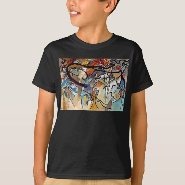 Wassily Kandinsky - Fünf Abstrakte Kunst T-Shirt (Vorderseite)