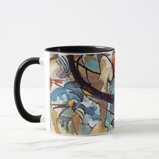 Wassily Kandinsky - Fünf Abstrakte Kunst Tasse (Links)