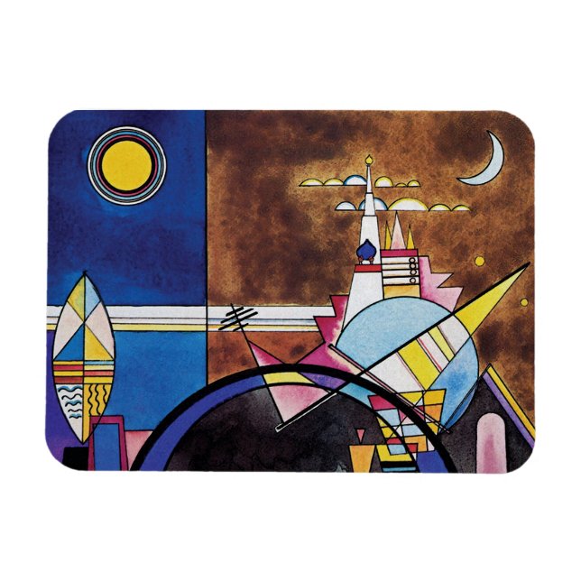 Wassily Kandinsky - Großes Tor zu Kiew Abstrakt Magnet (Horizontal)