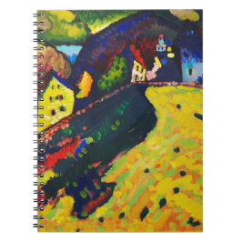 Wassily Kandinsky. Häuser in Murnau. Expressionism Notizblock
