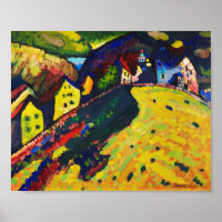 Wassily Kandinsky. Häuser in Murnau. Expressionism
