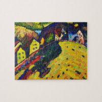 Wassily Kandinsky. Häuser in Murnau. Expressionism