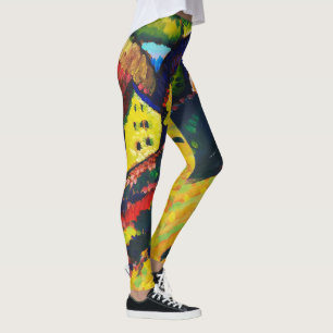 Wassily Kandinsky Häuser in Murnau. Expressionismu Leggings