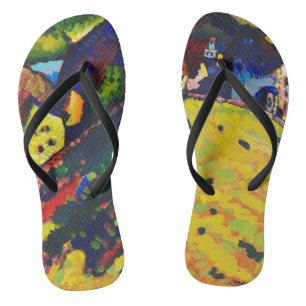 Wassily Kandinsky Houses at Murnau. Expressionismu Flip Flops