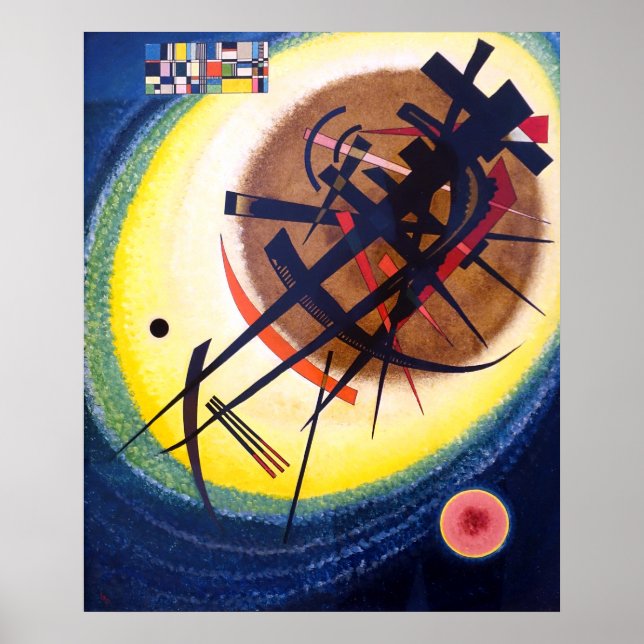 Wassily Kandinsky im hellen Oval Poster (Vorne)