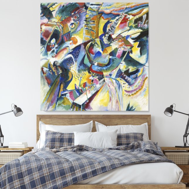 Wassily Kandinsky - Impression Canvas Print Leinwanddruck (Insitu (Schlafzimmer))