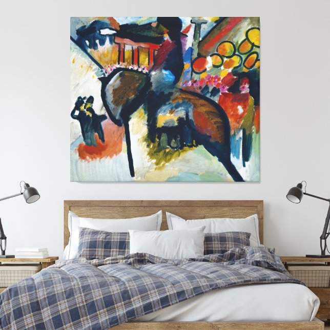 Wassily Kandinsky - Impression IV (Gendarm) Leinwanddruck (Insitu (Schlafzimmer))
