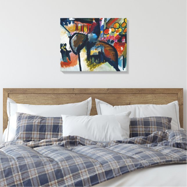 Wassily Kandinsky - Impression IV (Gendarm) Leinwanddruck (Insitu (Schlafzimmer))