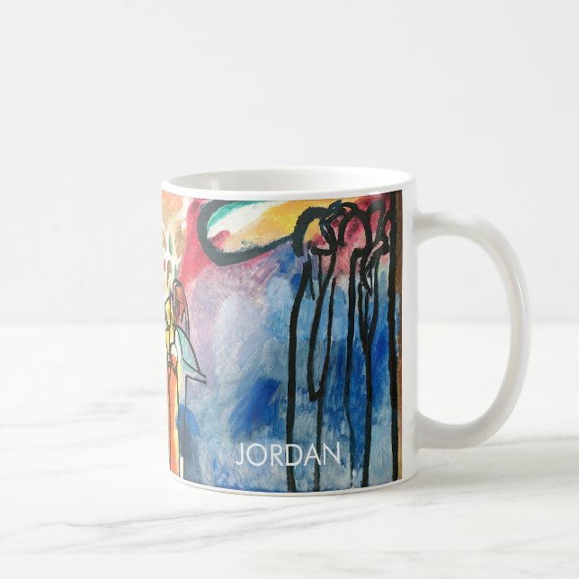 Wassily Kandinsky – Improvisation 19 - Custom Text Kaffeetasse (Rechts)