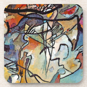 Wassily Kandinsky - Komposition Fünf Abstrakte Kun Untersetzer
