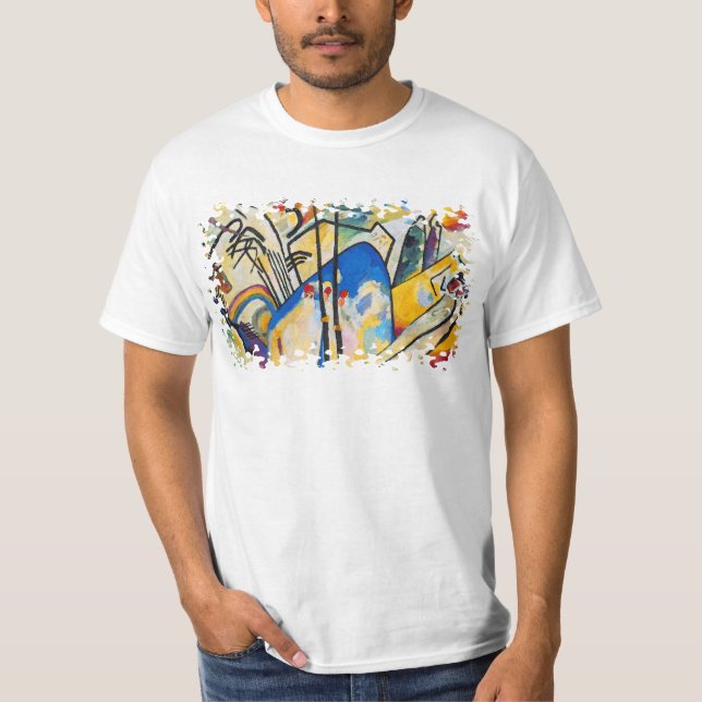 Wassily Kandinsky Komposition Vier - Abstrakte Kun T-Shirt (Vorderseite)