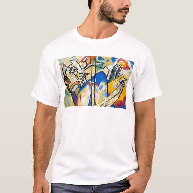 Wassily Kandinsky Komposition Vier - Abstrakte Kun T-Shirt (Vorderseite)