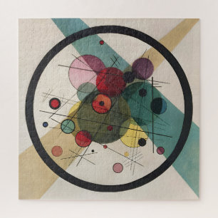 Wassily Kandinsky-Kreise in einem Kreis Puzzle