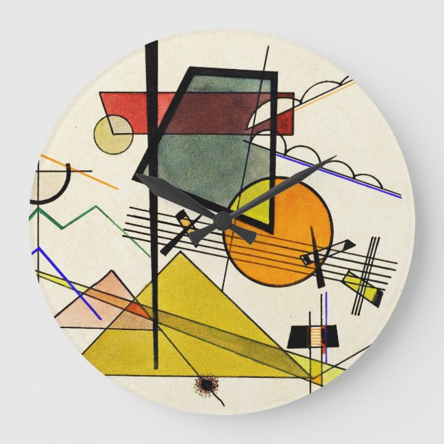 Wassily Kandinsky - Melodisch Große Wanduhr (Vorderseite)