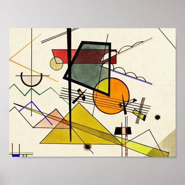 Wassily Kandinsky - Melodisch Poster (Vorne)