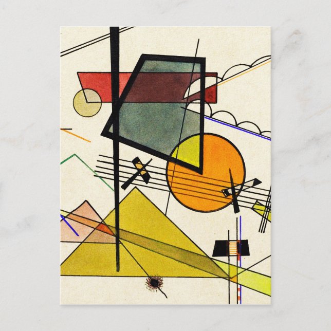 Wassily Kandinsky - Melodisch Postkarte (Vorderseite)