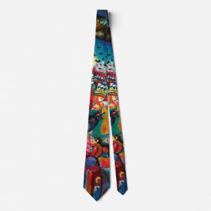 Wassily Kandinsky - Moskauer Stadtbild Abstrakt Ar Krawatte