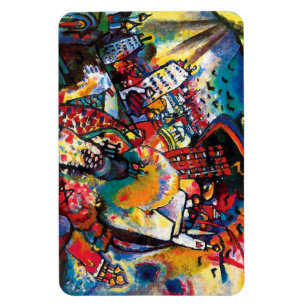 Wassily Kandinsky - Moskauer Stadtbild Abstrakt Ar Magnet