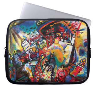 Wassily Kandinsky - Moskauer Stadtlandschaft Abstr Laptopschutzhülle