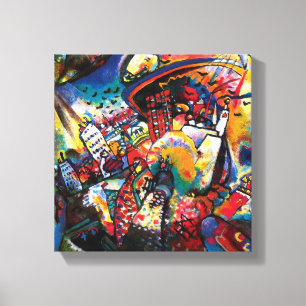 Wassily Kandinsky - Moskauer Stadtlandschaft Abstr Leinwanddruck